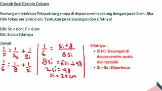 cermin lensa dan contoh soal kelas 8 SMP pdf cermin lensa dan contoh soal kelas 8 SMP pdf