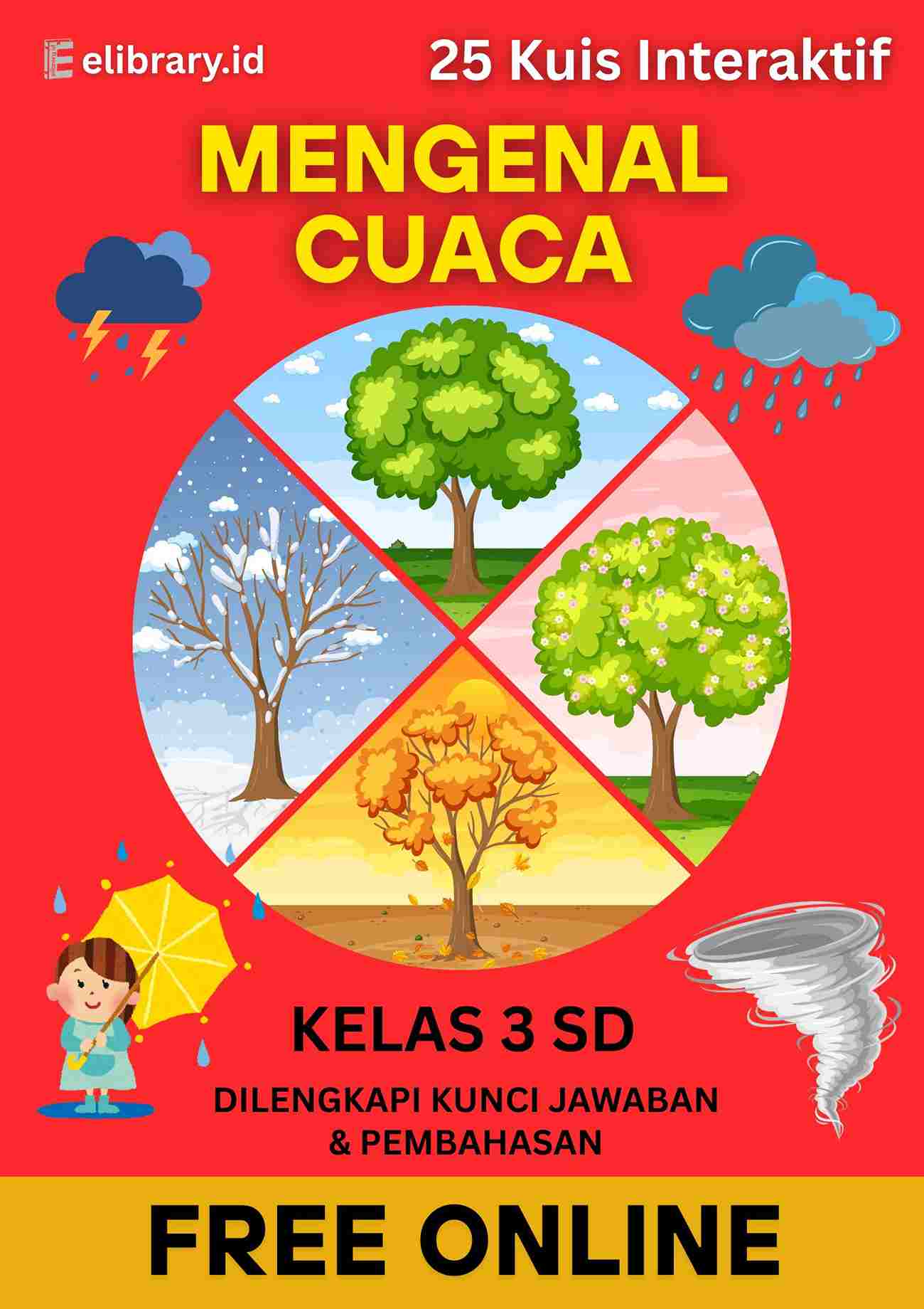 25 Kuis Interaktif Kelas 3 SD Mengenal Cuaca Dilengkapi Jawaban dan