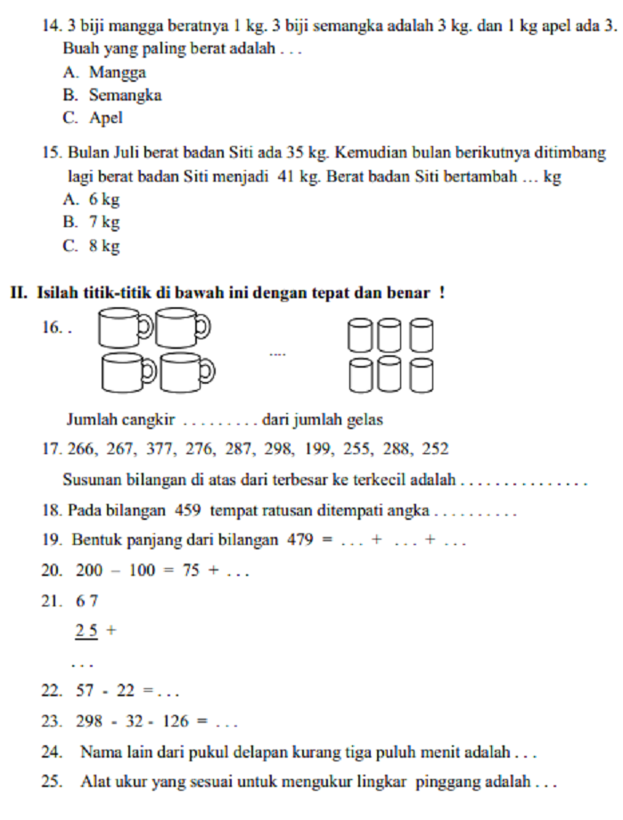 Soal Matematika Sd Dalchaebi Soal Matematika Sd Dalchaebi