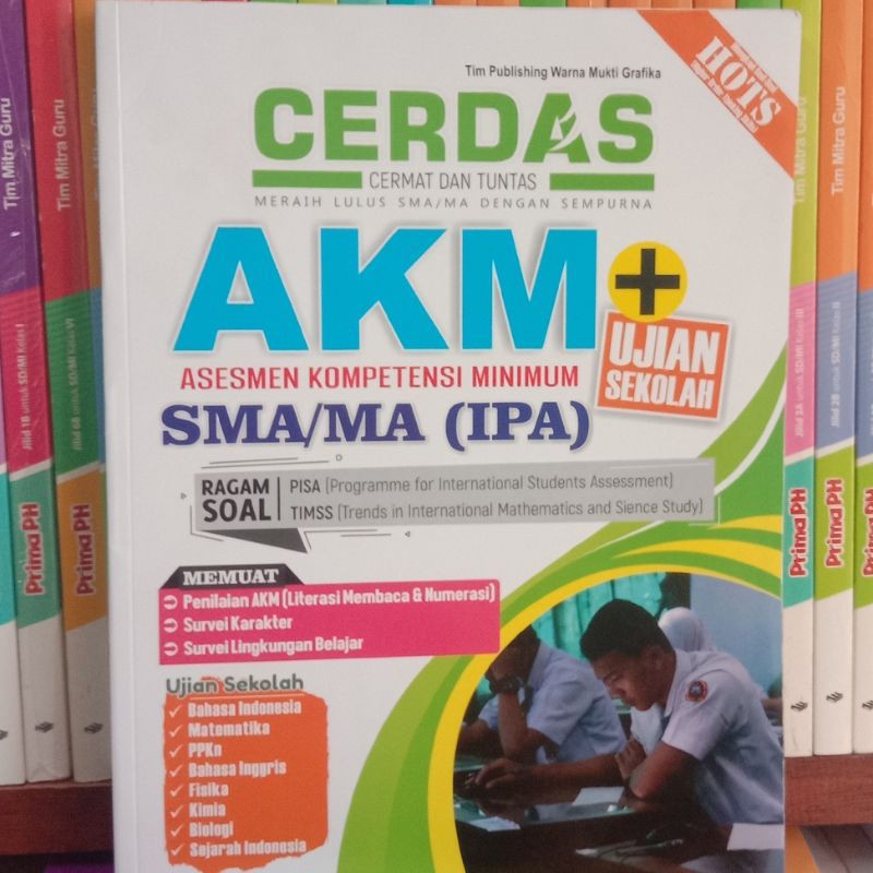 Jual CERDAS AKM UJIAN SEKOLAH CERAT DAN TUNTAS ASEMEN KOMPETENSI