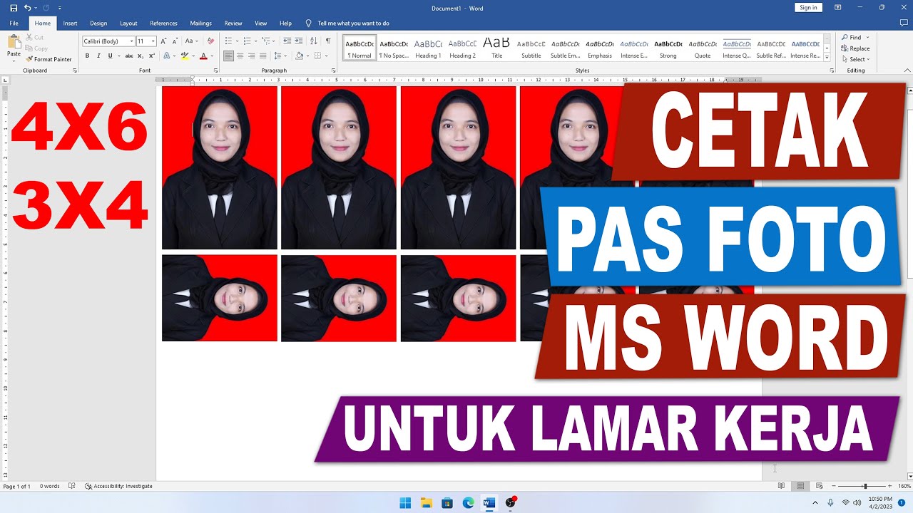 5 Trik Rahasia Cara Cetak Pas Foto 3×4 di Word yang Hasilnya Profesional di 2026