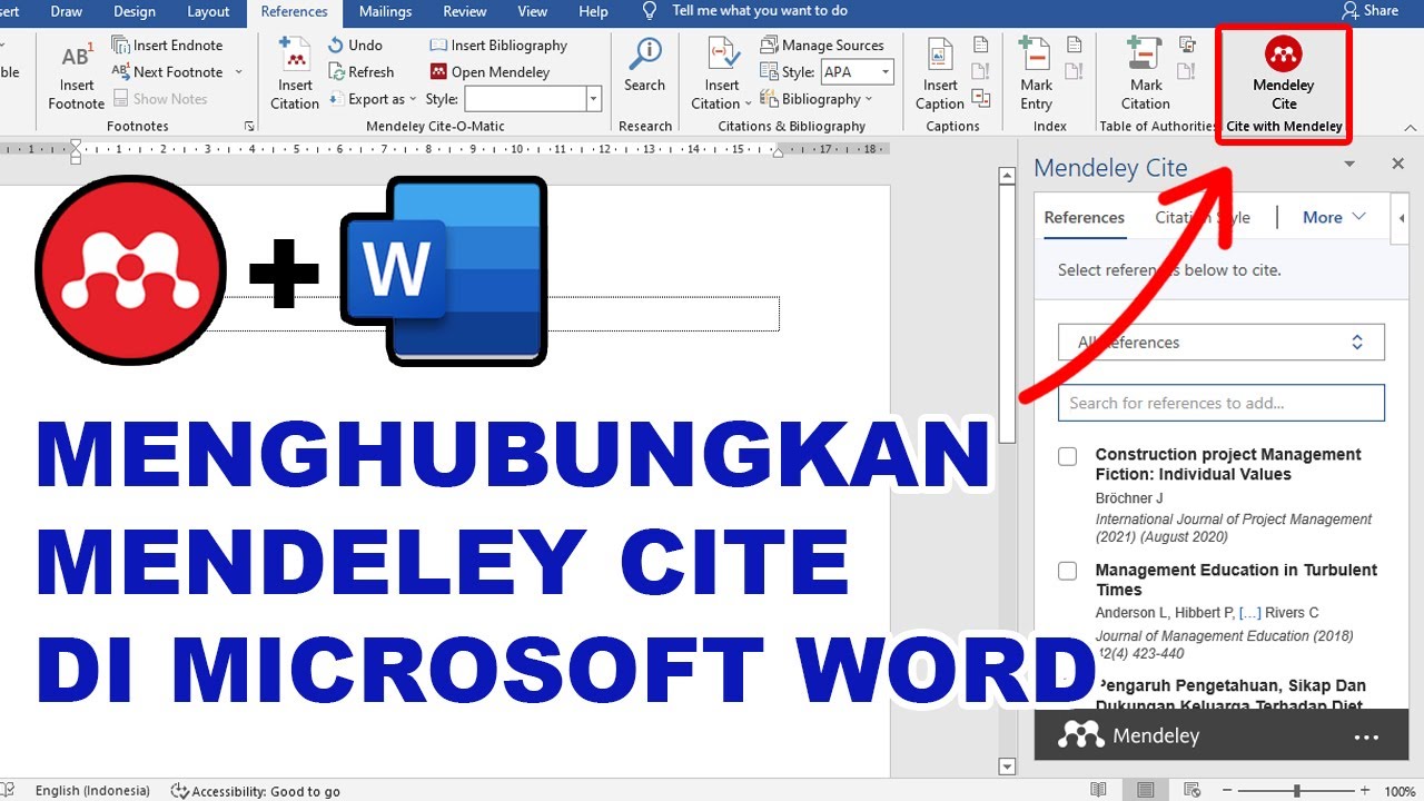 Ternyata Gampang! 3 Langkah Cara Memasang Mendeley di Word
