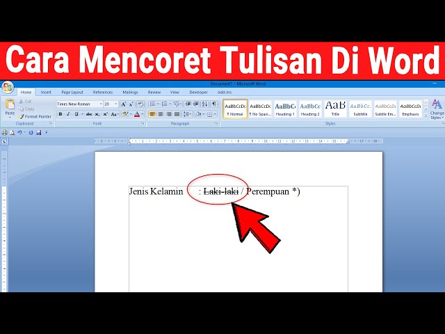 5 Cara Mencoret Tulisan di Microsoft Word yang Wajib Tahu untuk Cek Typo 5 Cara Mencoret Tulisan di Microsoft Word yang Wajib Tahu untuk Cek Typo