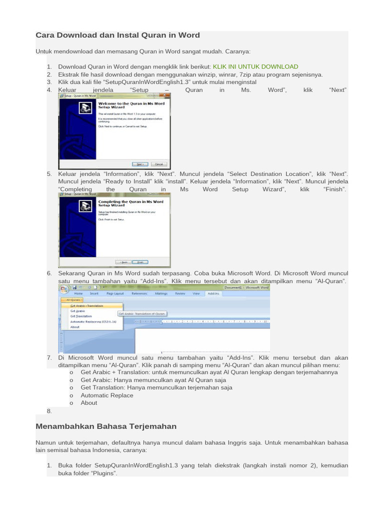 Sebelum Salah Paham! Cara Menginstal Al Quran di Word 2010 dengan Aplikasi Kemenag di PC