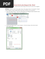 Cara Mengatur Margin 4433 di Word PDF