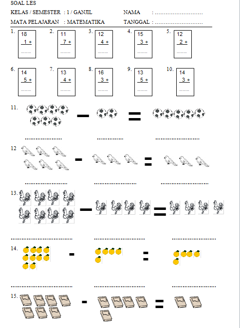 5 Contoh Soal Matematika Penjumlahan untuk Anak SD Kelas 1 yang Bikin Belajar Mudah