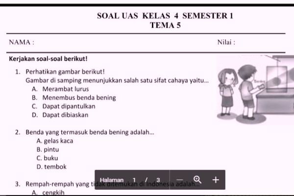 5 Rahasia Kumpulan Soal Ujian Semester 1 Kelas 4 SD Kurikulum 2013 yang Wajib Diketahui Orang Tua 5 Rahasia Kumpulan Soal Ujian Semester 1 Kelas 4 SD Kurikulum 2013 yang Wajib Diketahui Orang Tua