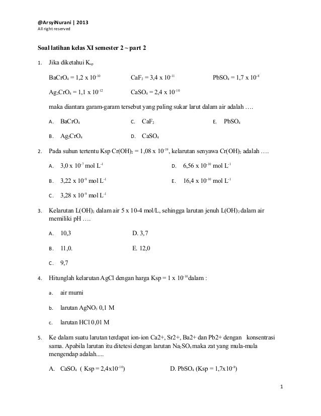 7 Rahasia Contoh Soal Kimia Kelas XI Semester 2 dan Pembahasannya Wajib Kuasai Sekarang 7 Rahasia Contoh Soal Kimia Kelas XI Semester 2 dan Pembahasannya Wajib Kuasai Sekarang