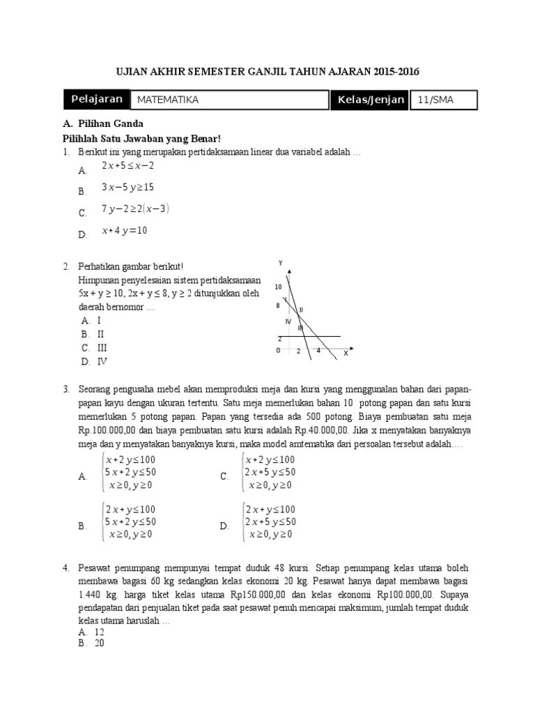 7 Rahasia Contoh Soal Matematika Kelas XI Semester 1 yang Wajib Tahu Sebelum Ujian Mulai!