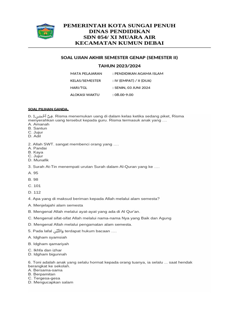 7 Rahasia Menguasai Kumpulan Soal Ujian SD Kelas 4 Semester 2 yang Jarang Diketahui 7 Rahasia Menguasai Kumpulan Soal Ujian SD Kelas 4 Semester 2 yang Jarang Diketahui