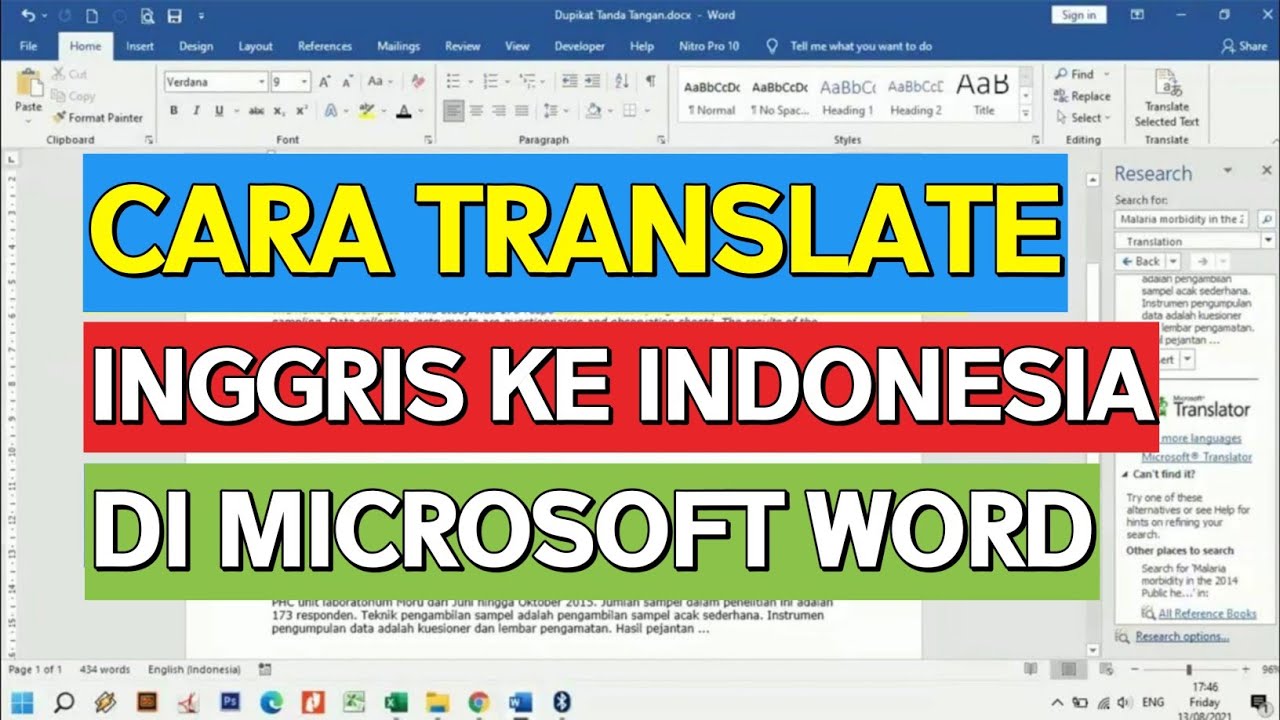 7 Rahasia Mengubah Template Inggris ke Indonesia di Word untuk Hustle Tanpa Modal Besar