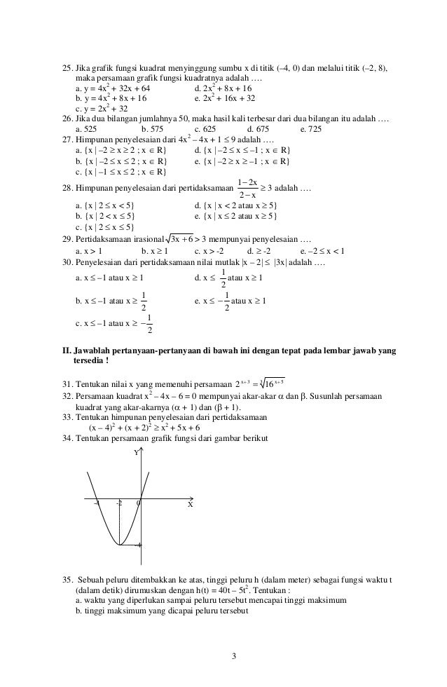 Contoh Soal Dan Pembahasan Matematika Wajib Kelas 10 Semester 1 - soal Contoh Soal Dan Pembahasan Matematika Wajib Kelas 10 Semester 1 - soal