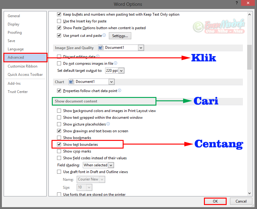 Ternyata Ini Cara Cepat Mengubah Teks Boundaries Word 2013 ke 2007 dan Menghapus Halaman Kosong yang Membandel