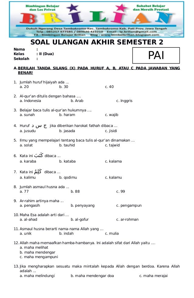 7 Rahasia Cepat Kuasai Contoh Soal Kitabah SD Kelas 2 Semester 2 Tes Petugas Haji 7 Rahasia Cepat Kuasai Contoh Soal Kitabah SD Kelas 2 Semester 2 Tes Petugas Haji