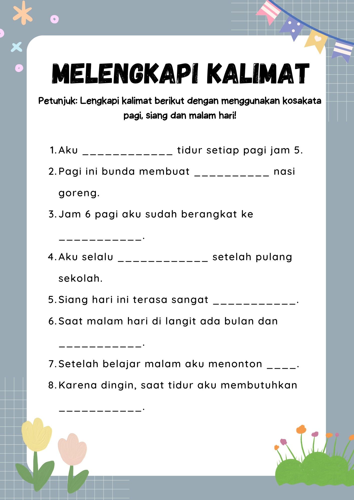 7 Contoh Soal Bahasa Indonesia Kelas 3 Tentang Kalimat yang Wajib Kamu Coba Sekarang