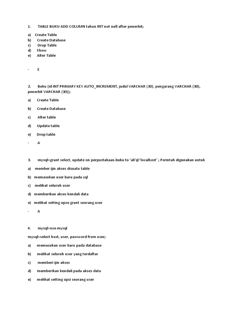 Wajib Tahu Contoh Soal Basis Data Kelas 3 SMK Semester 1 Agar Lulus Ujian dengan Mudah Wajib Tahu Contoh Soal Basis Data Kelas 3 SMK Semester 1 Agar Lulus Ujian dengan Mudah