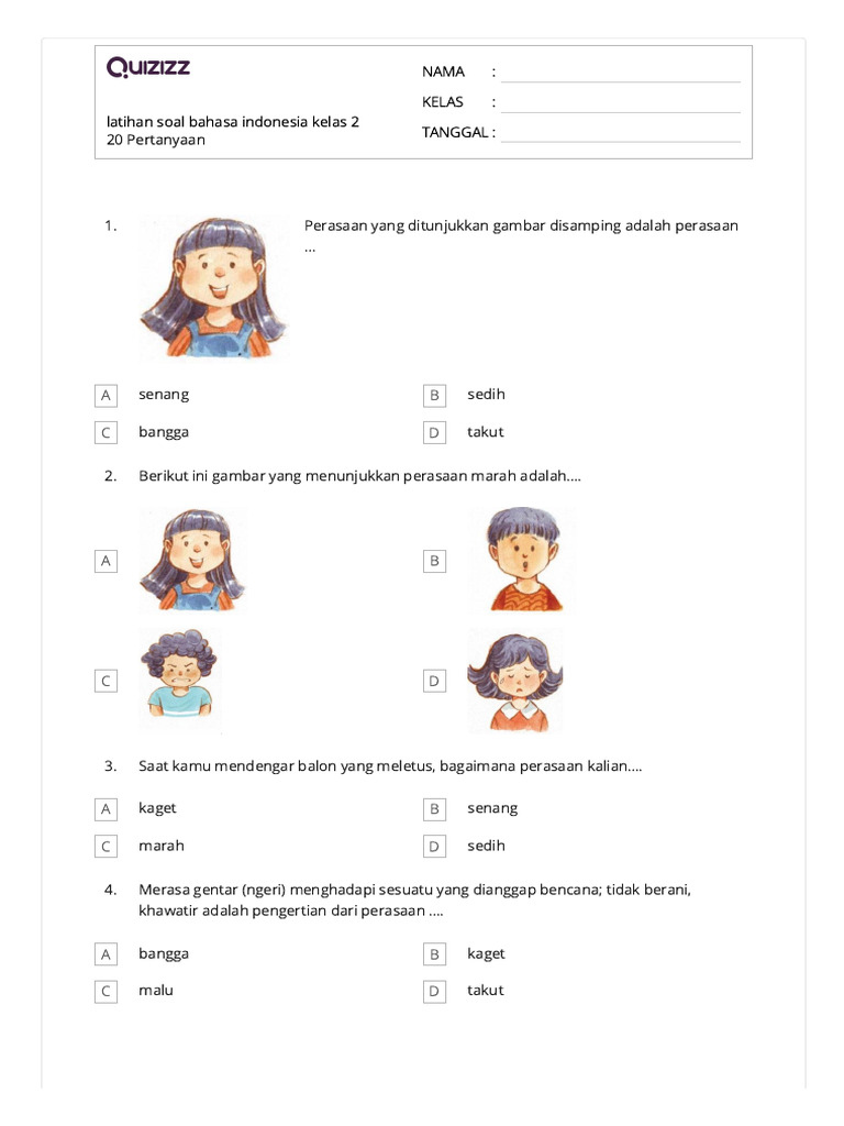 Wajib Tahu Kumpulan Contoh Soal Bahasa Indonesia Kelas 2 KD 3.6 Agar Nilai Bagus Wajib Tahu Kumpulan Contoh Soal Bahasa Indonesia Kelas 2 KD 3.6 Agar Nilai Bagus