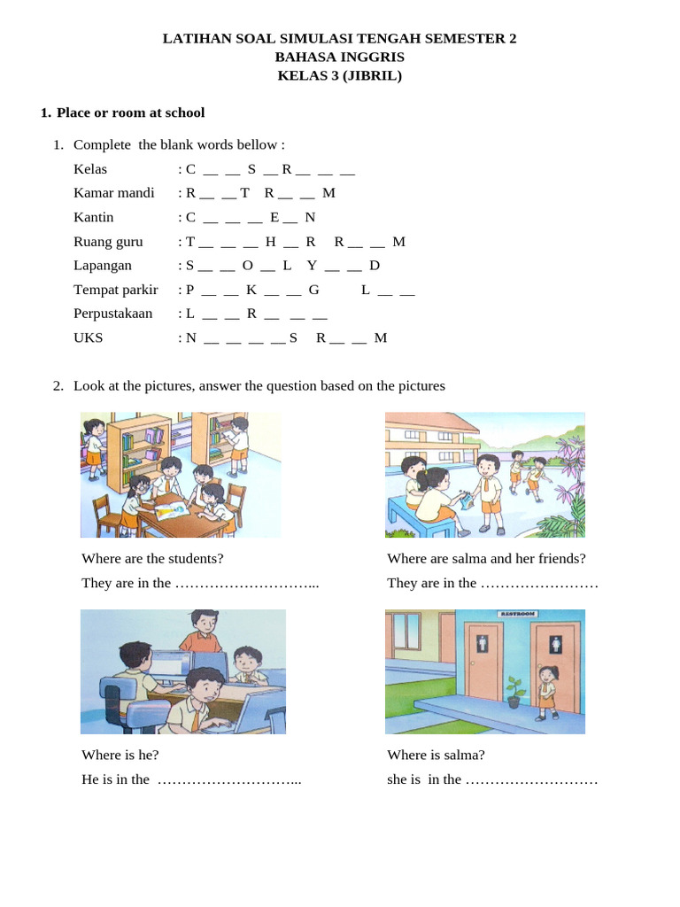 Wajib Tahu! Kumpulan Contoh Soal Bahasa Inggris Kelas 3 Semester 2 Terbaru dan Akurat Wajib Tahu! Kumpulan Contoh Soal Bahasa Inggris Kelas 3 Semester 2 Terbaru dan Akurat